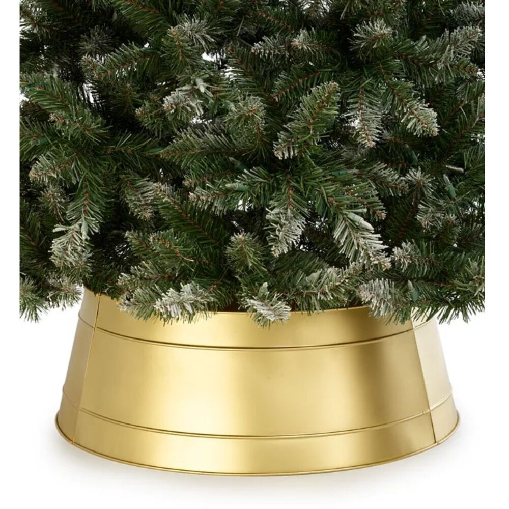 Holiday Lane Gold Metal Tree Collar